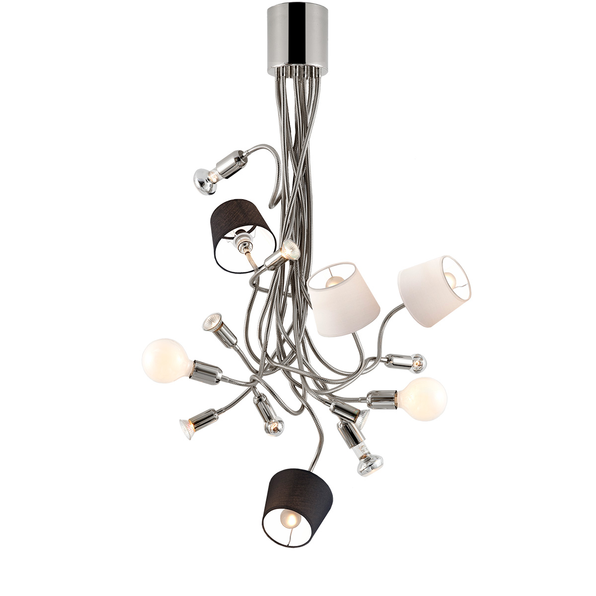 Φωτιστικό 14φωτο με καπέλα FLEX 14-bulb chandelier with shades
