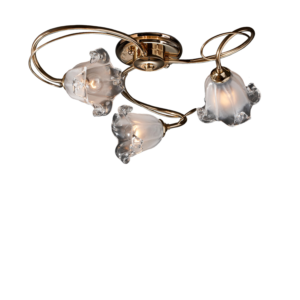 Φωτιστικό με κρύσταλλα Murano ΝΥΜΦΑΙΟ ceiling lamp with Murano crystals