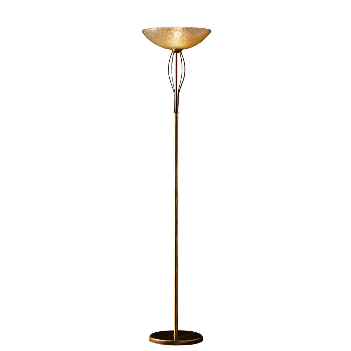Φωτιστικό δαπέδου με κρύσταλλο Murano ΝΥΜΦΑΙΟ classic floor lamp with Murano crystal