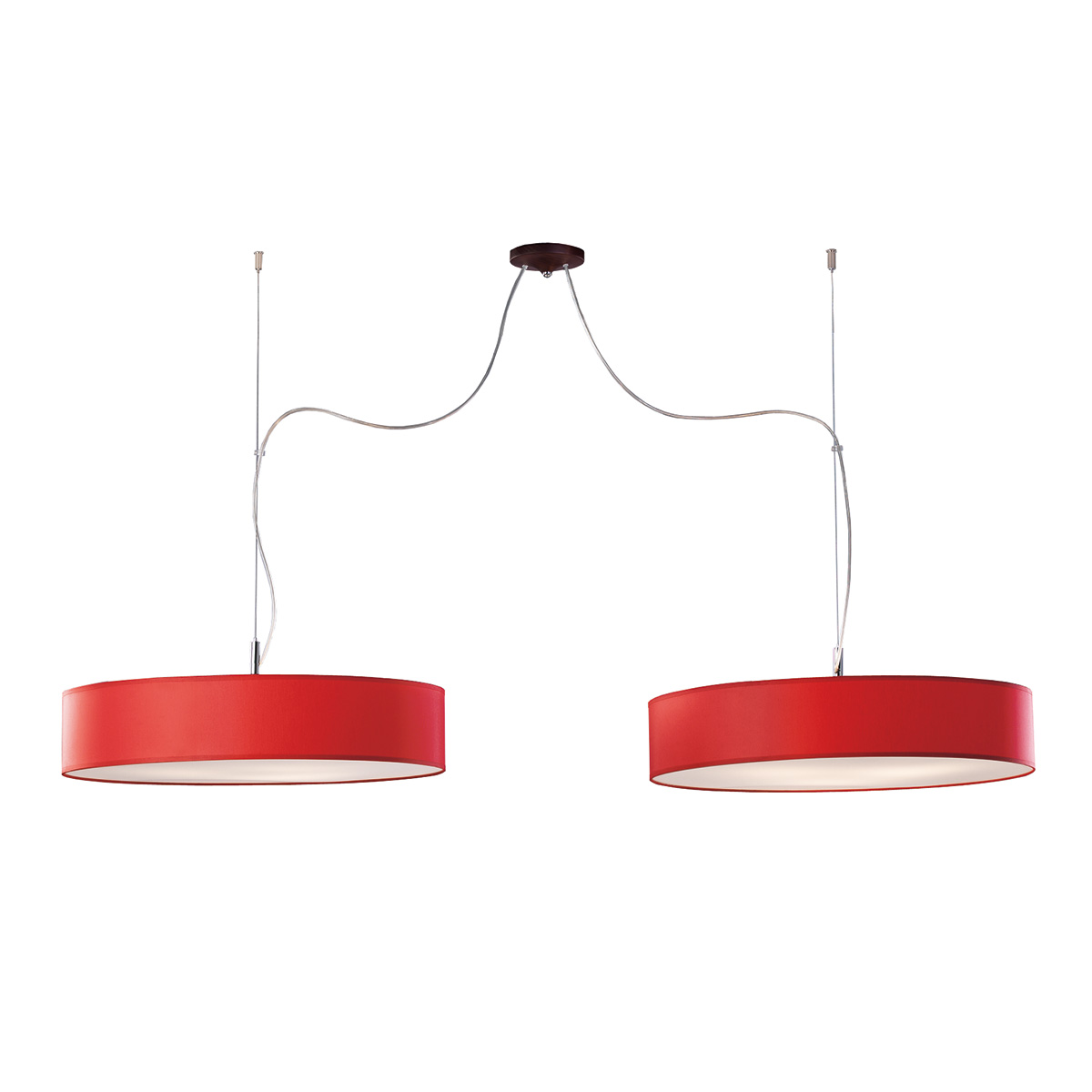 Δίφωτο κόκκινο κρεμαστό φωτιστικό DISCO ZEN red hanging lamp