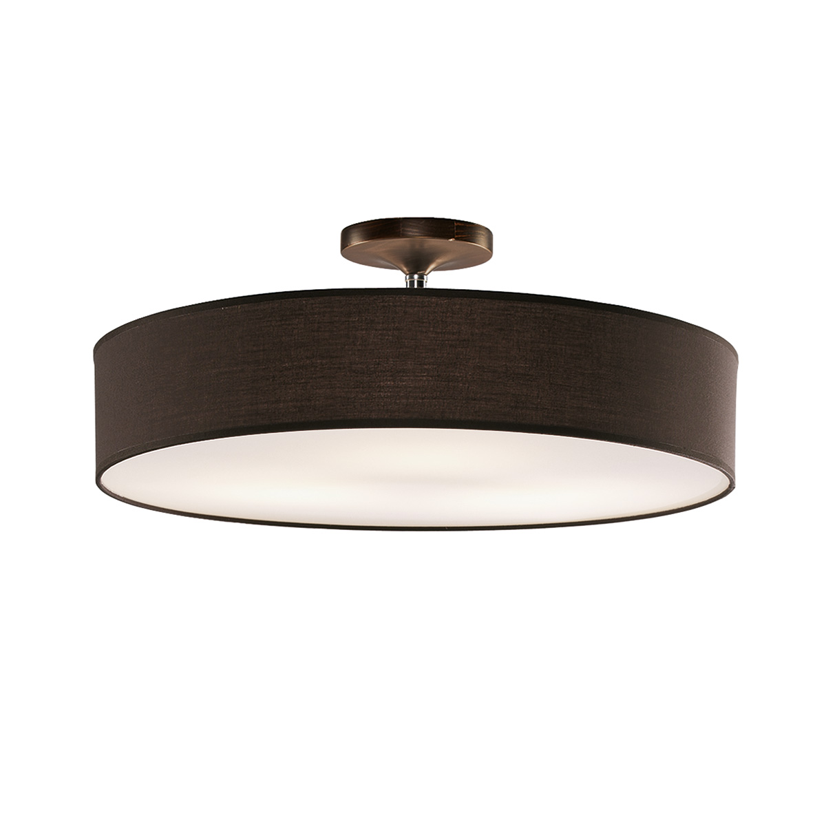 Φωτιστικό ημιοροφής με ανθρακί καπέλο DISCO ZEN ceiling lamp with dark grey shade