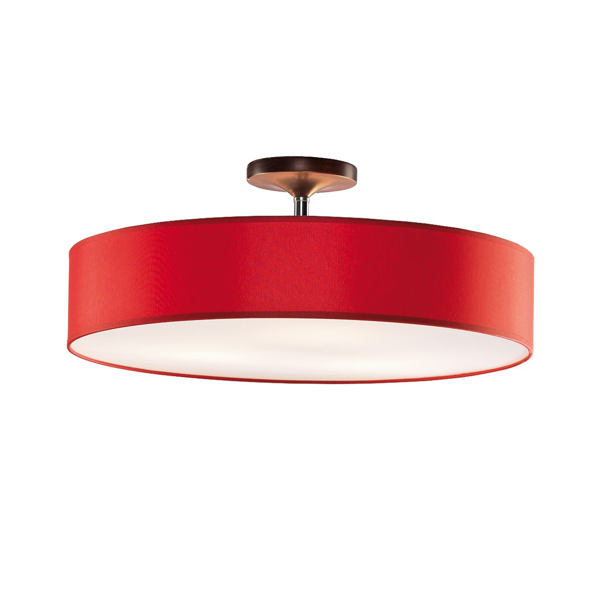 Φωτιστικό ημιοροφής με κόκκινο καπέλο DISCO ZEN ceiling lamp with red shade