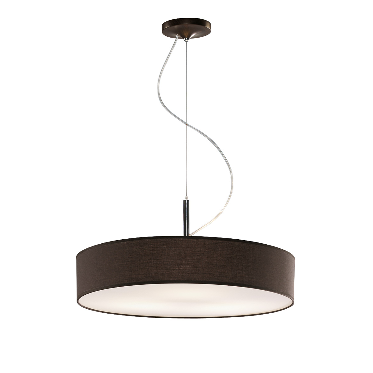 Κρεμαστό ανθρακί φωτιστικό DISCO ZEN suspension lamp with dark grey shade