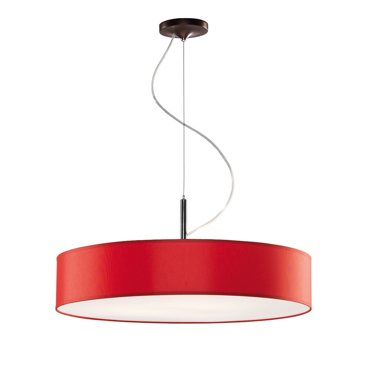 Κρεμαστό κόκκινο φωτιστικό DISCO ZEN suspension lamp with red shade
