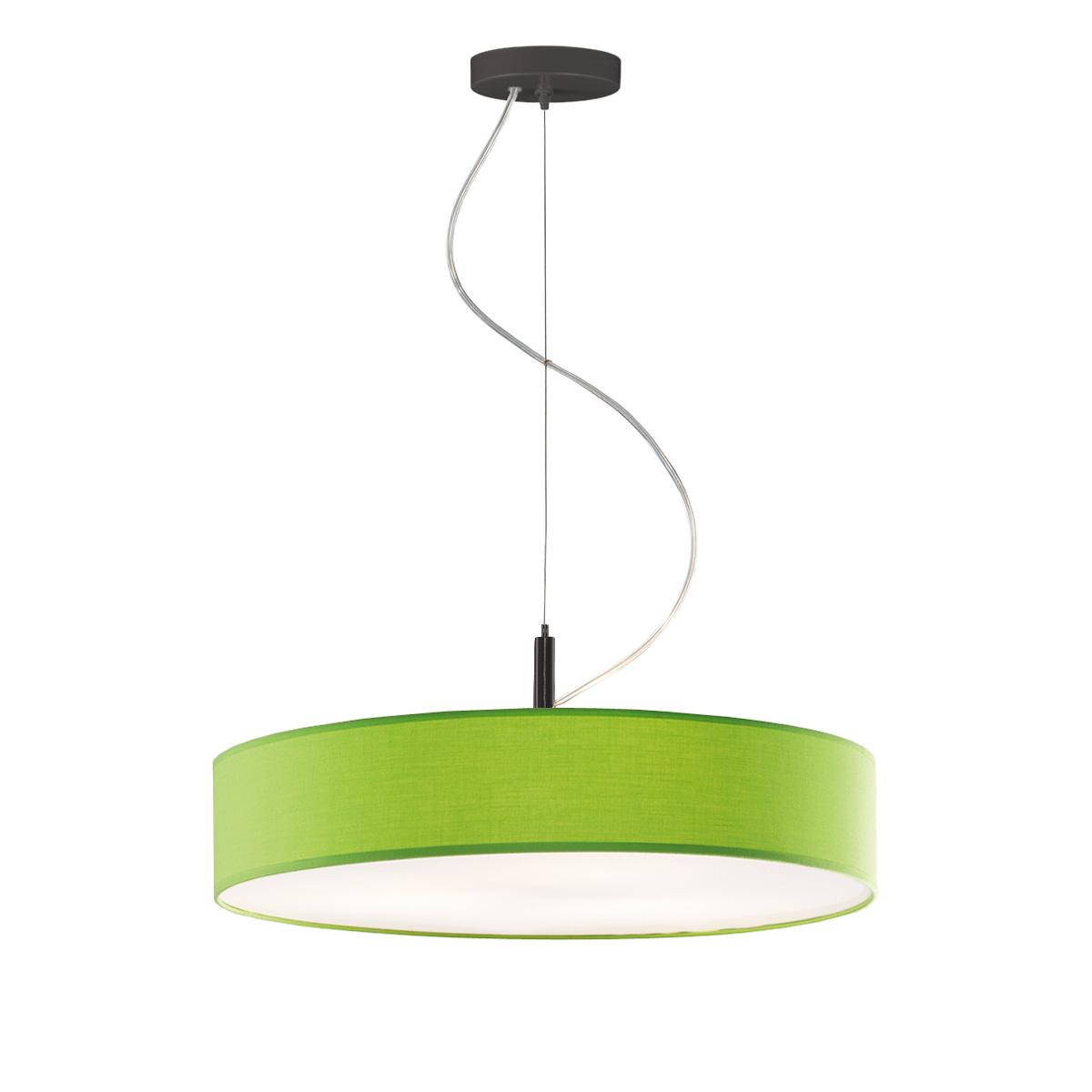 Κρεμαστό πράσινο μονόφωτο DISCO ZEN hanging lamp with green shade