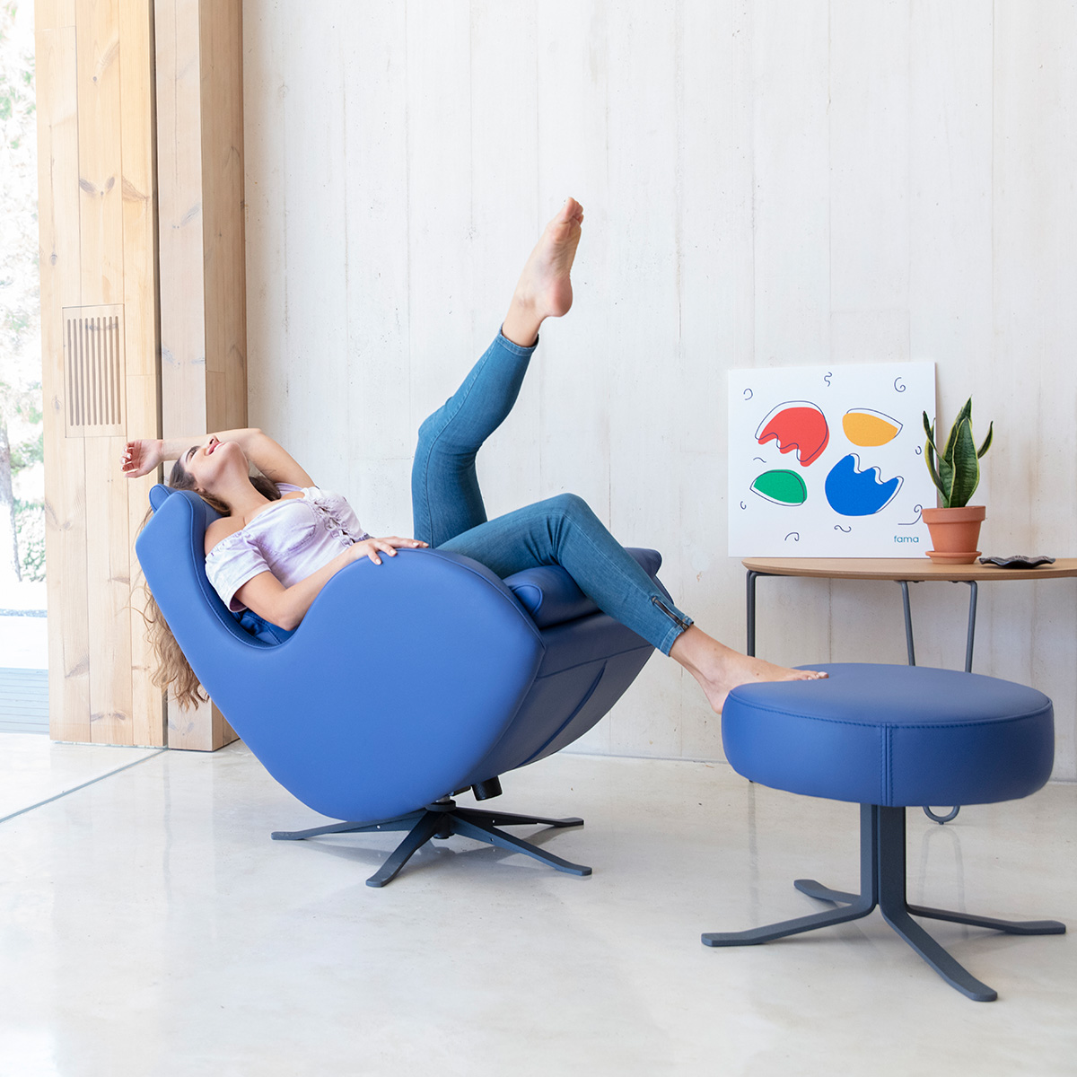 Πολυθρόνα με υποπόδιο LENNY armchair - footstool