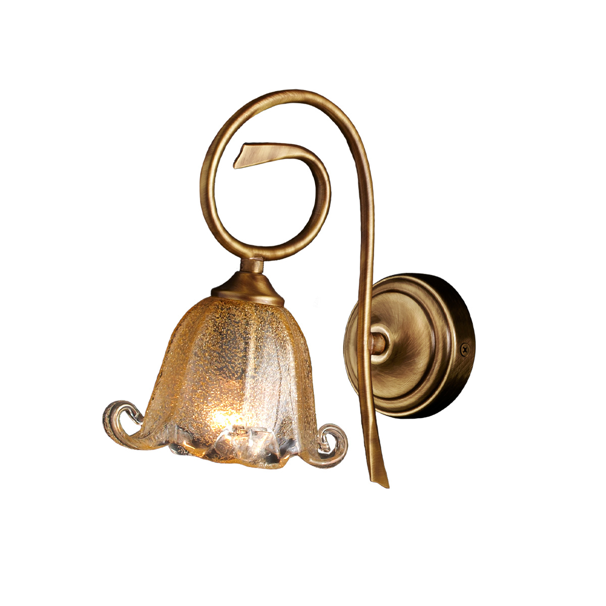 Χειροποίητο ορειχάλκινο φωτιστικό τοίχου ΒΙΚΟΣ handmade brass wall lamp