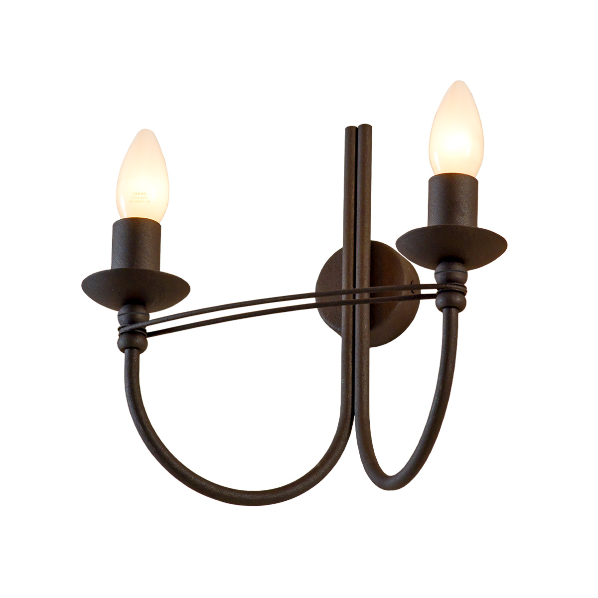 2φωτη ρετρό απλίκα VILLAGE twin retro wall bracket