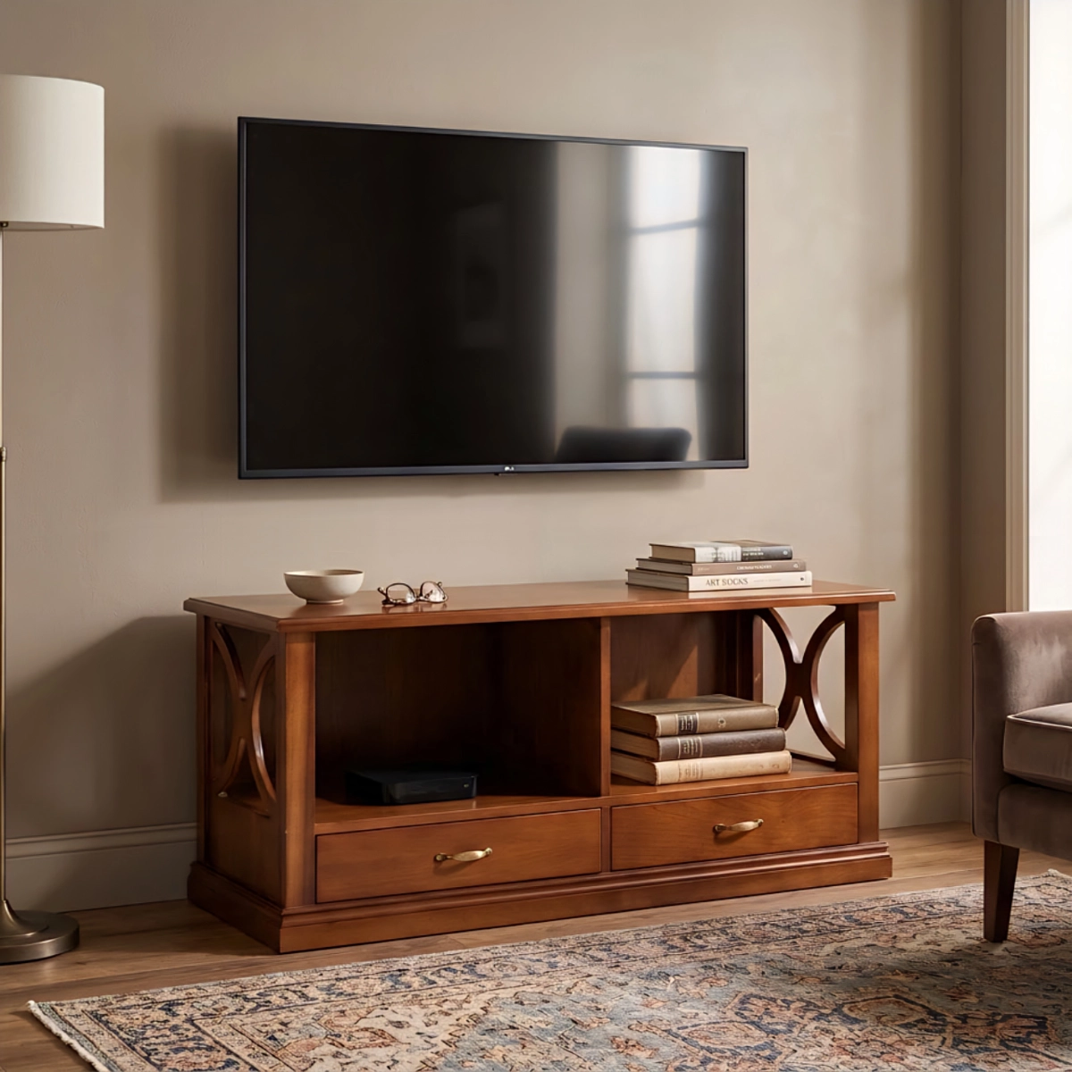 Νεοκλασικό έπιπλο τηλεόρασης LUNA Neoclassical TV cabinet LUNA