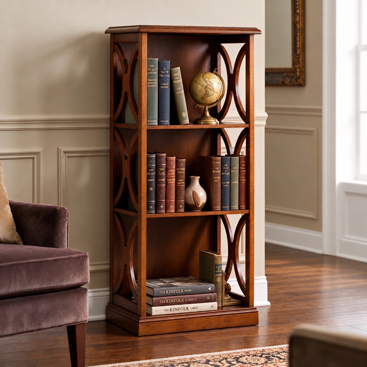 Μικρή κλασική βιβλιοθήκη LUNA Small classic bookcase LUNA